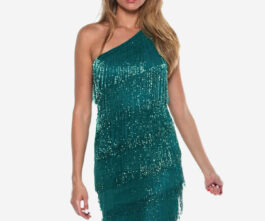 Spark nigh party dress green