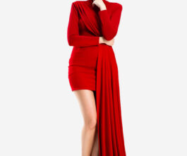 Scarlett red long dress