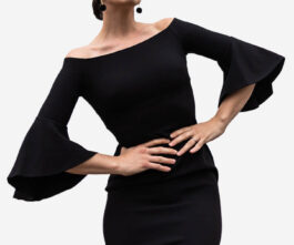 Eline short dress black